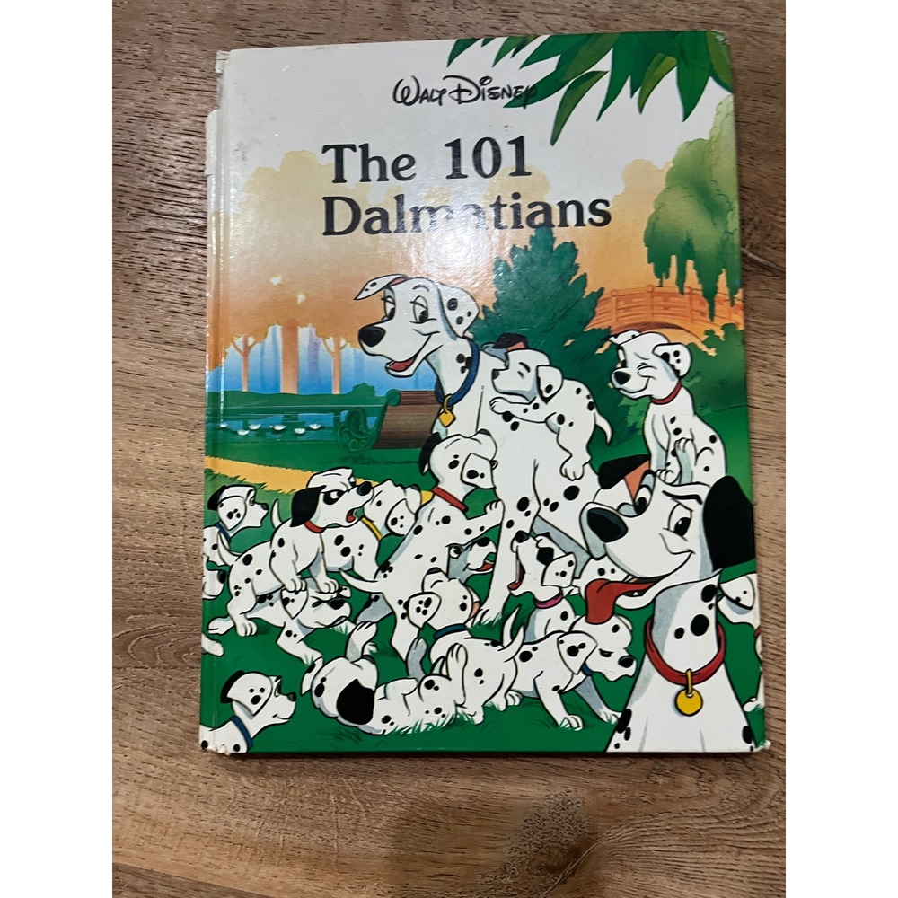 Vintage Walt Disney The 101 Dalmatians Hardcover Book Gallery Books 1980s